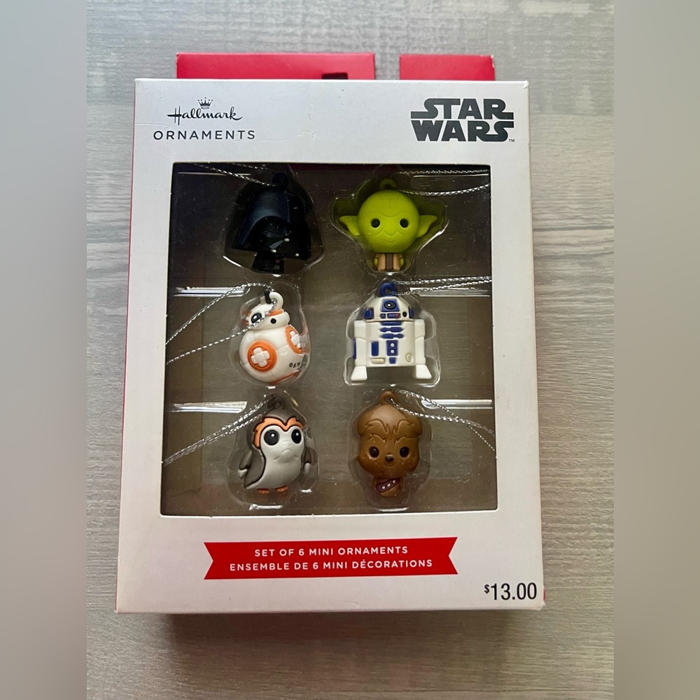 Hallmark Star Wars set of 6 mini ornaments